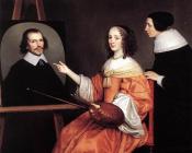 格里特 范 弘索斯特 : Margareta Maria De Roodere And Her Parents